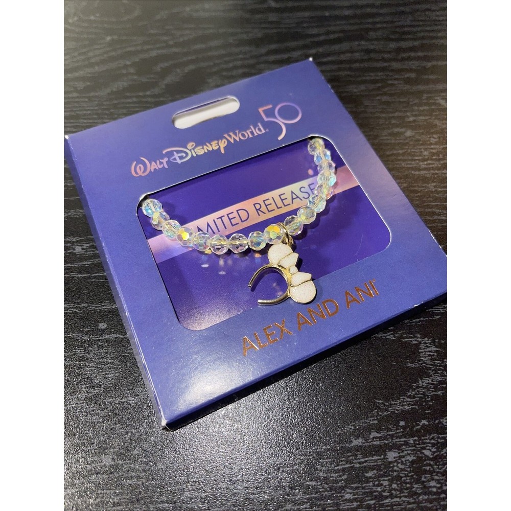 Walt Disney World 50th Anniversary Minnie Mouse Ears Bracelet by Alex and Ani - Picture 4 of 4